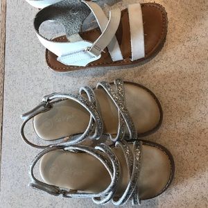 Cat & Jack  2 sets of girls Sandals